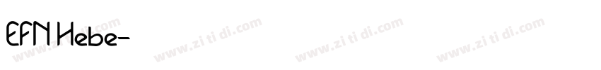 EFN Hebe字体转换